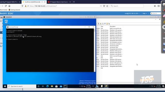 IT Support Basics Lab: RSAT Tool for helpdesk with example смотреть онлайн