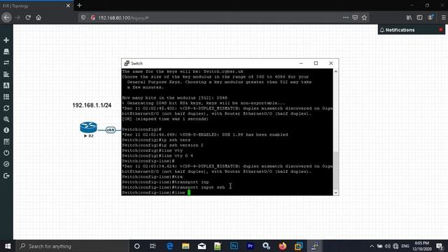 How to Configure SSH on Cisco Switch (Real Device) смотреть онлайн