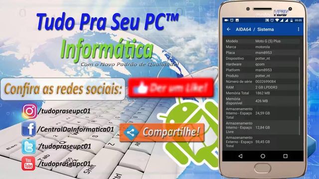 TUTORIAL ANDROID - Como saber informações técnicas sobre seu smartphone usando o app AIDA64 [FullHD смотреть онлайн