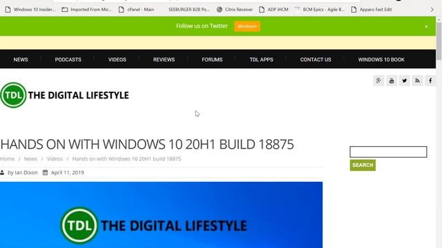 TDL News #2 – 20H1 hits the fast ring, 19H1 hits release preview and new Microsoft Edge смотреть онлайн