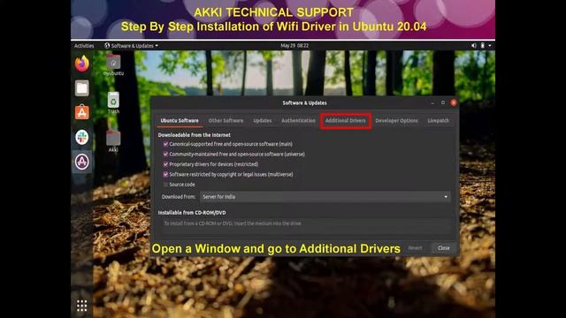 Step By Step Installation of Wifi Driver in Ubuntu 20 04 смотреть онлайн