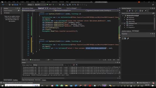 How to connect window form with database in C# by using Visual Studio| C# for Beginners смотреть онлайн