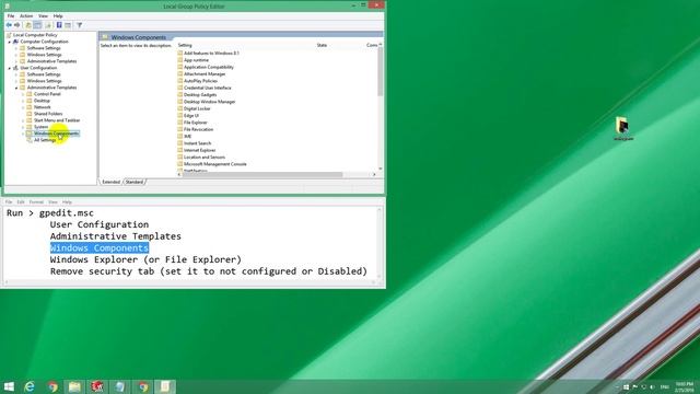 How to Enable Security Tab under Windows 8.1 Professional смотреть онлайн