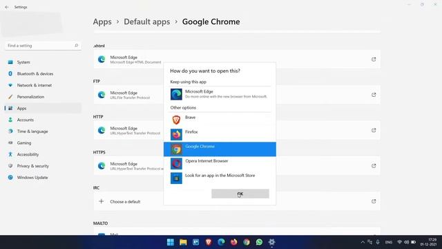 Make Google Chrome Default Browser on Windows 11 смотреть онлайн