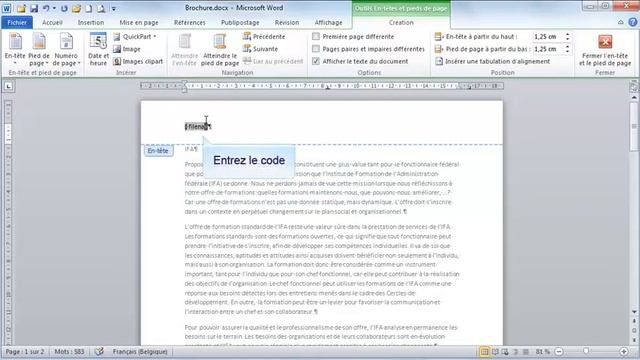 Insérer le nom et chemin d'accès du fichier dans votre document смотреть онлайн