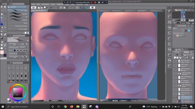[𝙱𝚁𝙰𝙸𝙽𝚆𝙰𝚅𝙴 𝙼𝙾𝙳𝙴𝙻] - Vaporwave Speedpaint [CLIP STUDIO PRO] смотреть онлайн