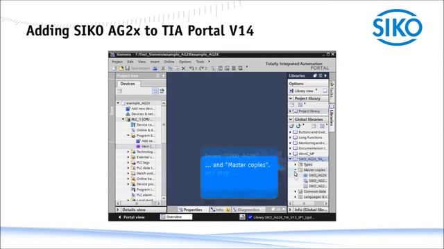 SIKO - Adding SIKO AG2x to TIA Portal V14 смотреть онлайн