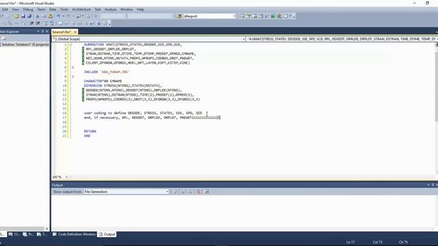 Linking ABAQUS, Intel Fortran, and Visual Studio to Develop User Material (UMAT) смотреть онлайн