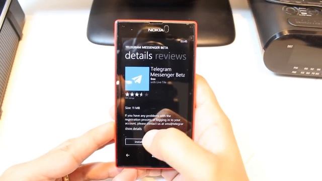 Telegram Messenger install to Lumia 520 смотреть онлайн