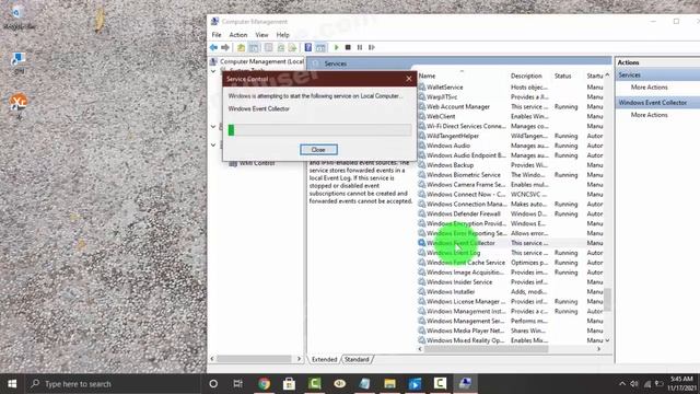Windows 10 Home : How to Start or Stop Windows Event Collector Service смотреть онлайн