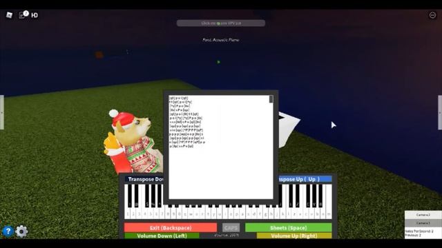 Jingle Bells ROBLOX piano tutorial смотреть онлайн