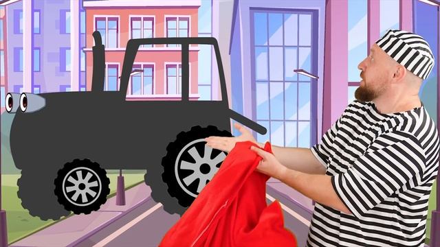 Синий трактор песенка про то как, воришка украл колесо. смотреть онлайн