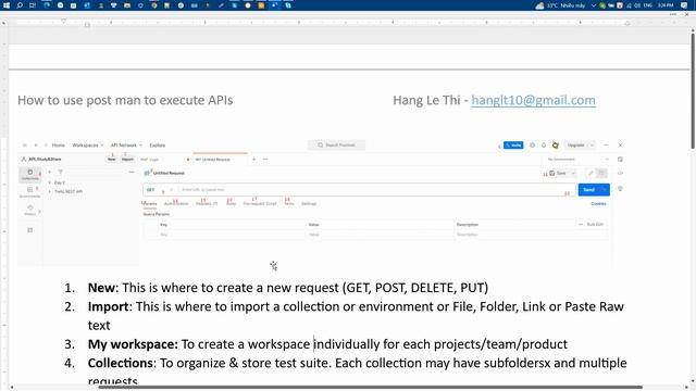 Video 1 How to use PostMan to execute APIS смотреть онлайн