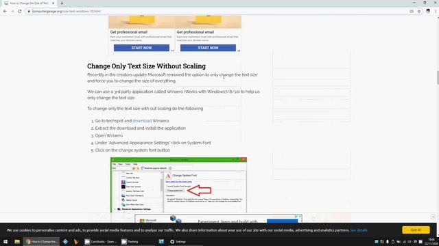 How To Change the Size of Text in Windows 10 смотреть онлайн