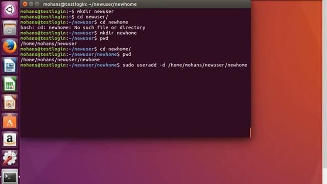 How to add a user with different home directory in Linux смотреть онлайн
