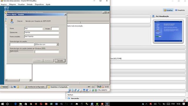Aula #03 - Adicionar usuario no Dominio Windows Server2008 "#VirtualBox" смотреть онлайн
