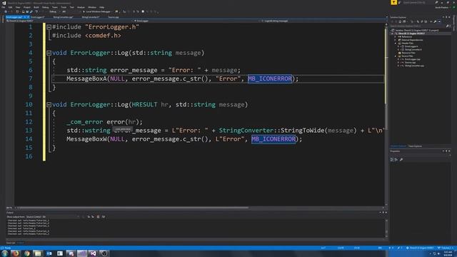 C++ DirectX 11 Engine Tutorial 2 - Error Logging and String Conversion смотреть онлайн