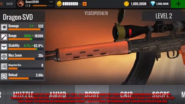 | Sniper 3D Assassin Hack 2.12.0 | Unlimited Money | Modded apk android | смотреть онлайн