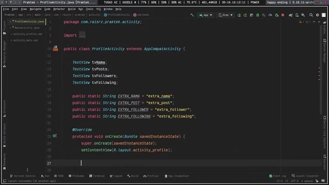 Intent di Android Studio - Mengirim Data Lewat Intent смотреть онлайн