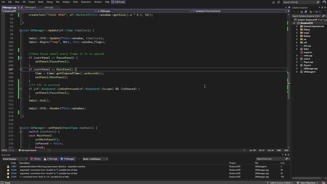 Breakout in SFML with C++. Part 7 Dear ImGui смотреть онлайн