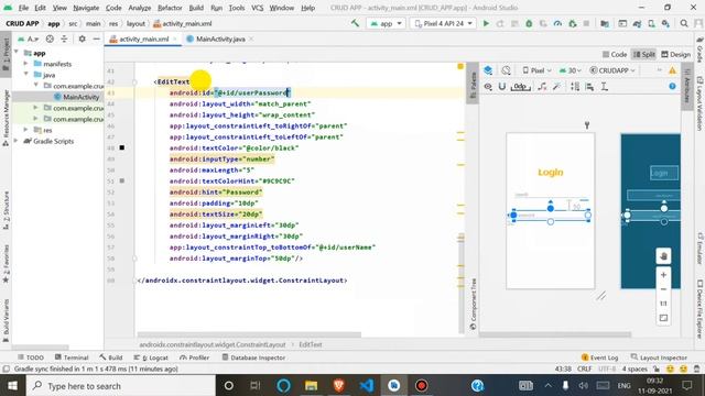 LOGIN SCREEN DESIGN #02 ||CRUD APP ANDROID STUDIO PROJECT смотреть онлайн