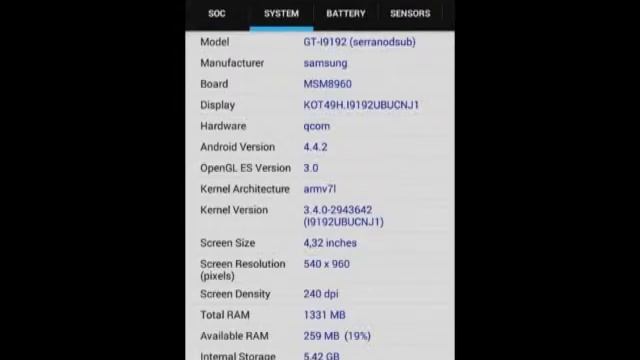 CPU - Z -  ANDROID