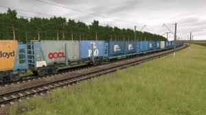Trainz 🚅 «Валютник» ВЛ10У-053 с контейнерным поездом