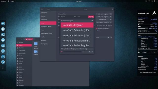 ArchMerge : 270 all about the gnome-tweak-tool смотреть онлайн