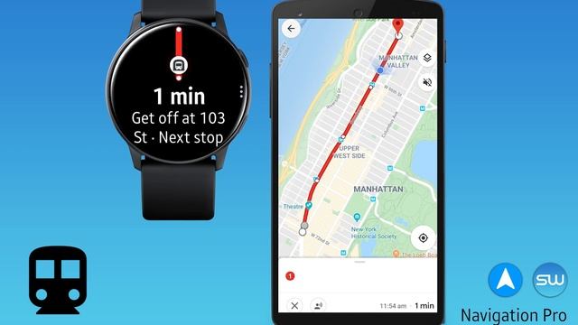 Navigation Pro for Samsung Watch - Driving, Walking, Cycling & Transit смотреть онлайн