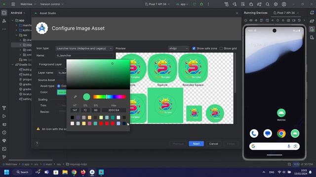 How to Change App Icon in Android Studio (2024 Tutorial) смотреть онлайн