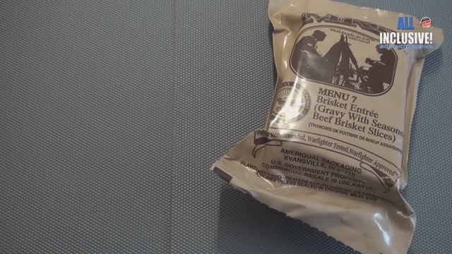 ИРП Армии США меню 7 Сухпай MRE USA ARMY MENU 7 Brisket Entree Beef Brisket Slices