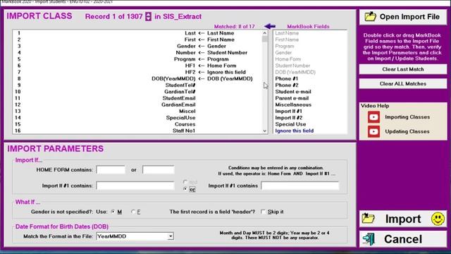 MarkBook® For Windows: 4 Importing Classes смотреть онлайн
