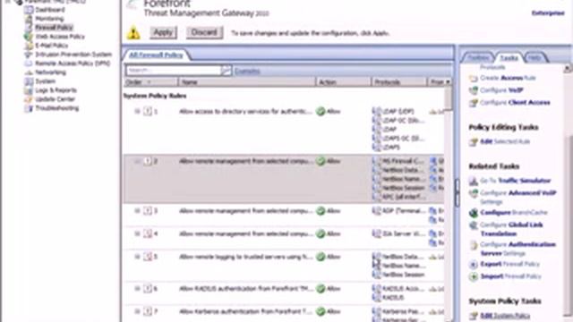 10 forefront tmg firewall rules смотреть онлайн