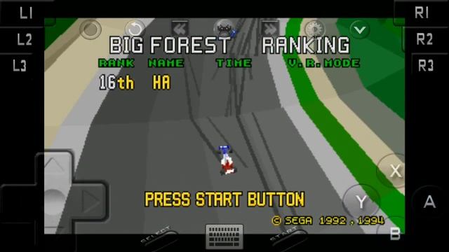 Запуск Virtua Rasing Deluxe 32X в RetroArch на ANDROID смотреть онлайн