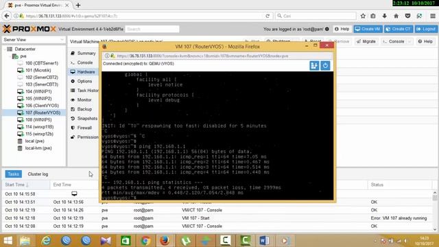 VyOS - Basic Configuration on Proxmox VE смотреть онлайн