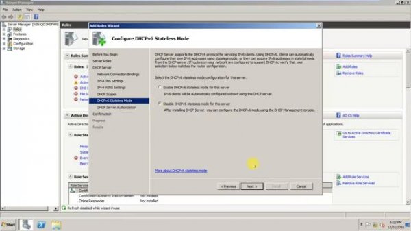 Server 2008 R2- DHCP Server