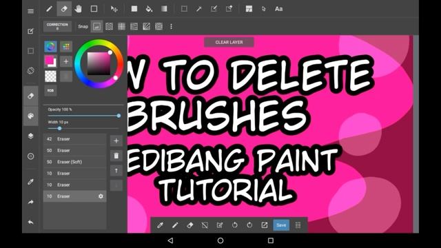 How To Delete Brushes - Medibang Paint Tutorial For Beginners смотреть онлайн