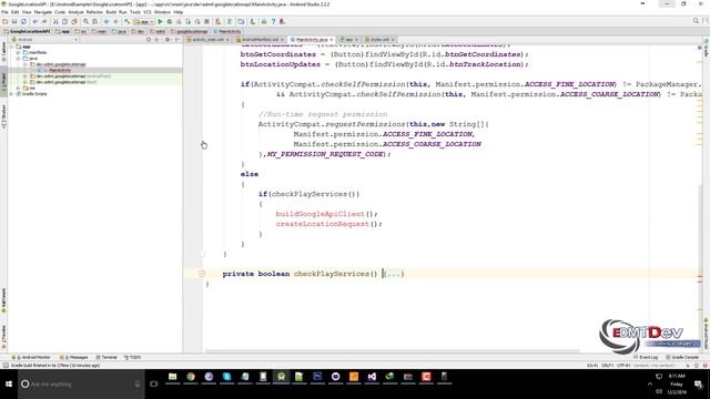 Android Studio Tutorial - Google Location API смотреть онлайн