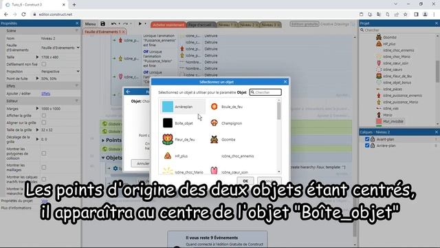 Comment faire un jeu de plateforme 2D style Mario sur Construct 3 - Tuto #6 Lancer des projectiles смотреть онлайн