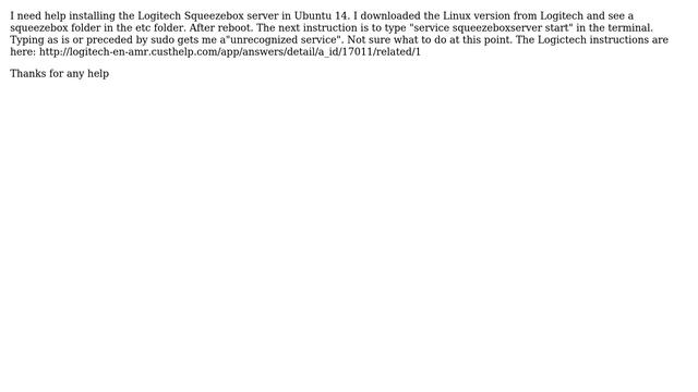 Ubuntu: Instaling Logitech Squeezebox server смотреть онлайн