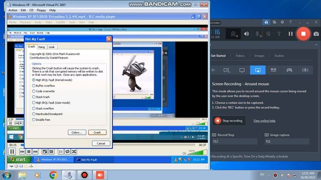 Windows XP BSOD Microsoft Virtual PC 2007! смотреть онлайн
