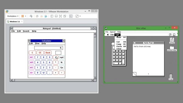 Windows 3.1 vs Mac OS 7.0.1 User Interface Comparison смотреть онлайн