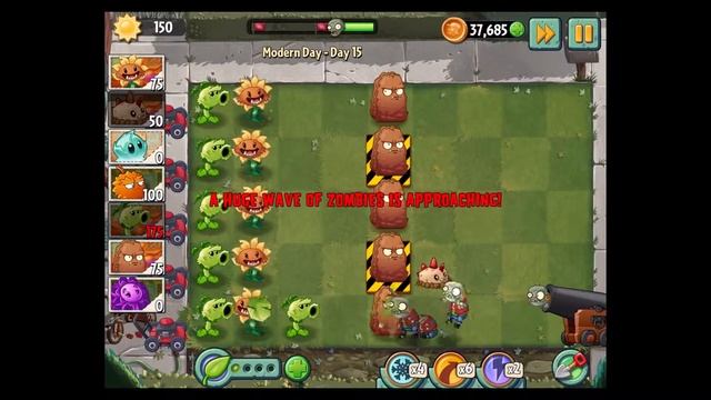 Plants VS Zombies 2 - Modern Day - Day 15 - iOS / Android - Walktrough Gameplay смотреть онлайн