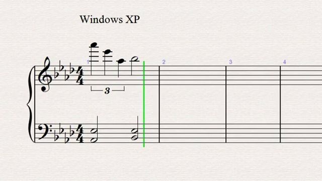 Windows XP shutdown - piano music sheet смотреть онлайн
