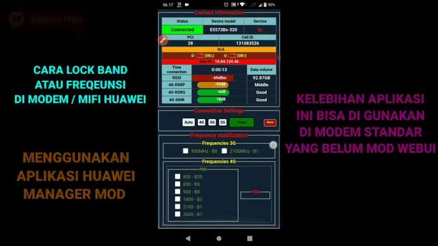 Cara lock freqeunsi modem Huawei - Huawei manager mod смотреть онлайн