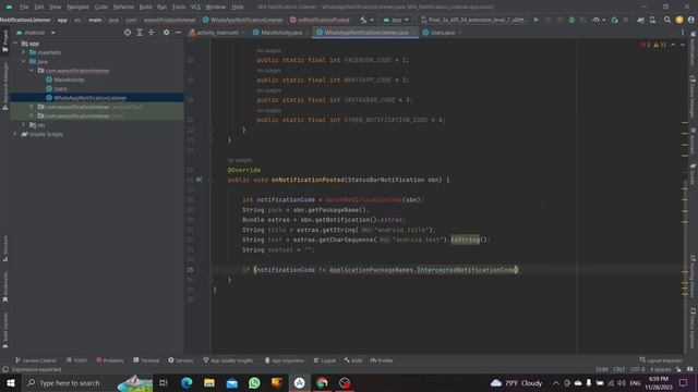 How to make WhatsApp Notification Listener in Android Studio || JAVA смотреть онлайн
