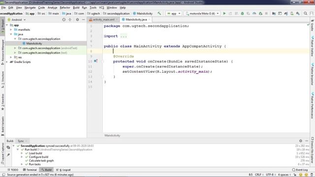 Toggling Text of TextView using Button | Android Development Training Session #04 | UGTech смотреть онлайн