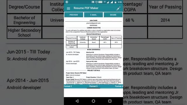 Resume Pdf Maker - Make Your resume instantly смотреть онлайн