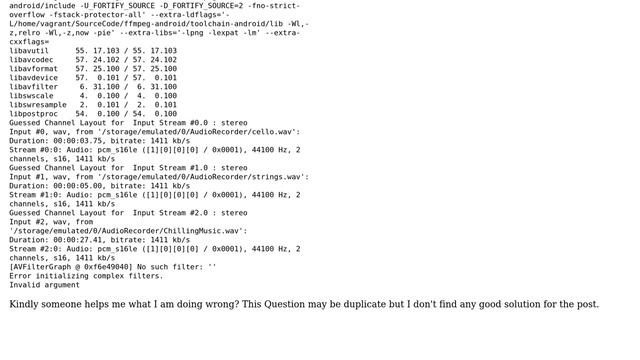 ffmpeg merge multiple audio files into single audio file with android смотреть онлайн