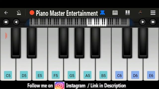 O Palan Hare Song (Lagaan) | Easy & Slow Piano | Piano Master Entertainment | Mobile Piano Tutorial смотреть онлайн